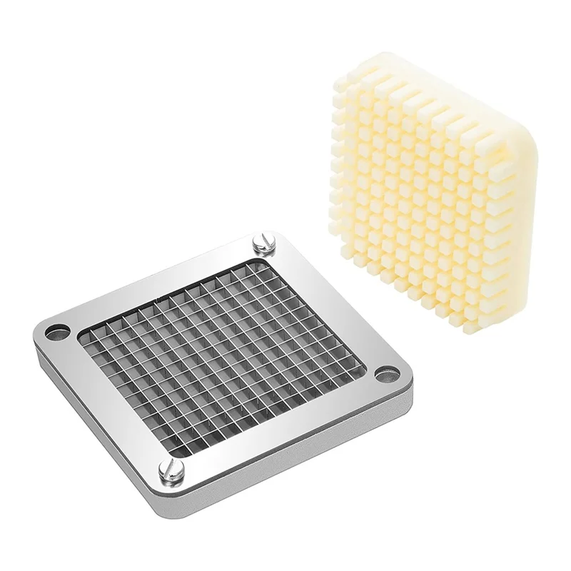 -A90P Replacement French Fry Cutter Blade, 1/4Inch Chopper Blade With Stainless Steel Blade And Pusher Block, Chopper Dicer