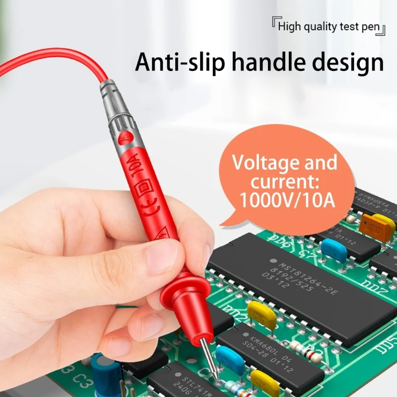 1000V 10A Wire Pen Cable Test Leads Current Voltmeter Tester Digital Multimeter Probe Wire Electric Test Probe Needle A2BB
