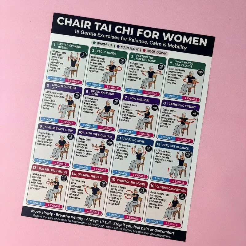 Chair Tai Chi Exercise Chart 6