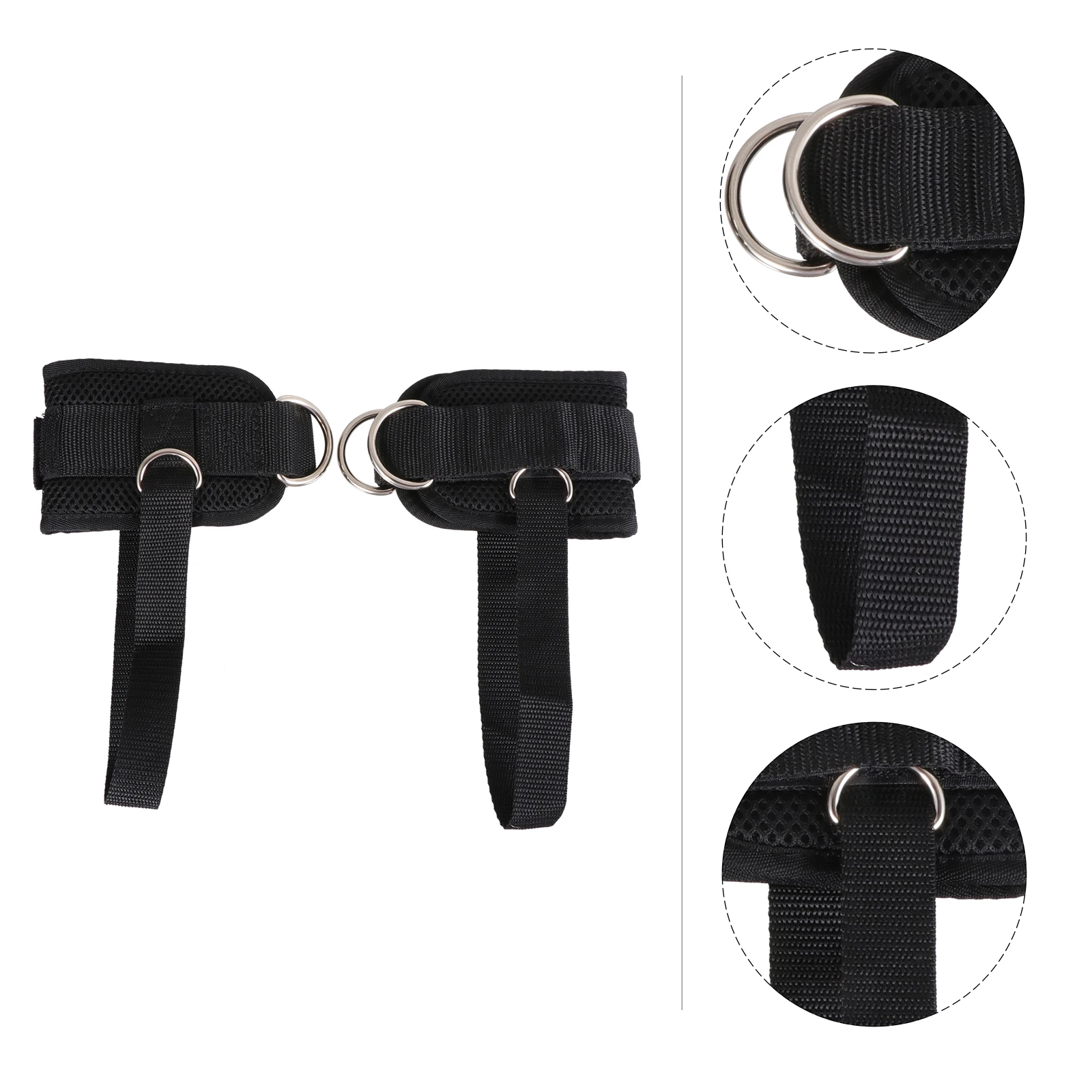 

Ankle Straps Buckle Padded Cuffs Exercise Fitness Accessories Lightweight Neoprene Mesh Cloth Durable Portable