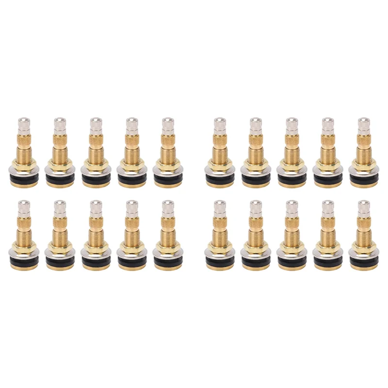 

LNHF 20 шт. TR618A стержни клапанов для воздушной жидкости трактора, бескамерный зажим в стержень клапана шины для промышленных сельскохозяйственных колес, трактор