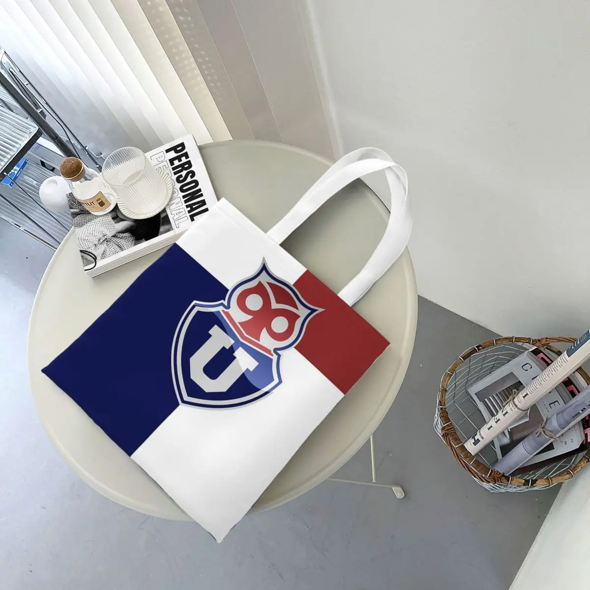 Club Universidad De Chile Copa Chile  Shopping Bags Canvas The Tote Bag Foldable for Women Shoulder Tote Travel Handbag