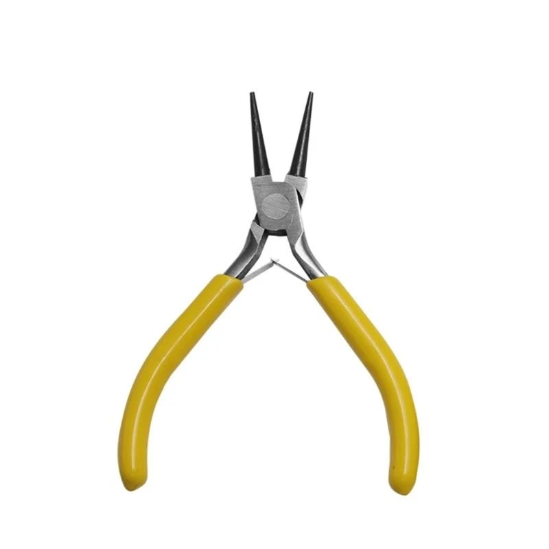 Mini Jewellery- Plier Tool with Soft- Grip Handle Wire Cutter Needle Round & Bent Nose Plier for Making Crafts