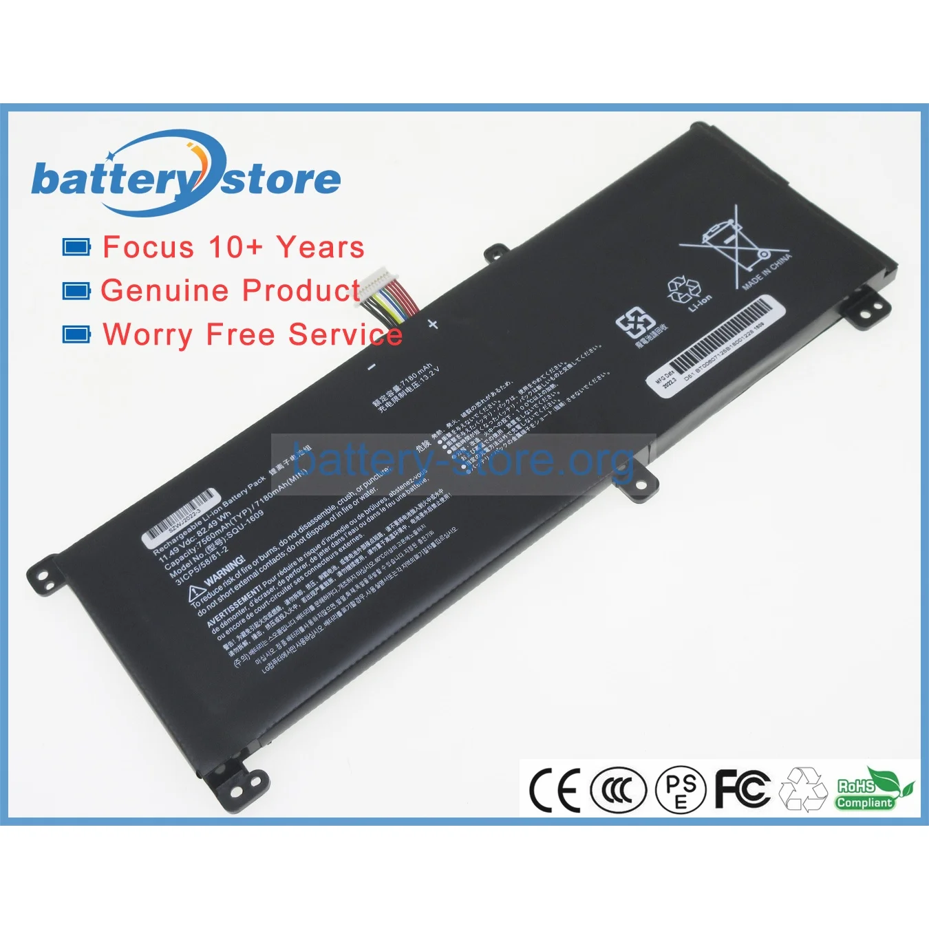 Genuine laptop batteries for 171415G870,SQU-1611,4ICP5/57/81,Dino-X5Ta,15GD870-XX70K,Technologies XMG Core 15,11.49V,6 cell