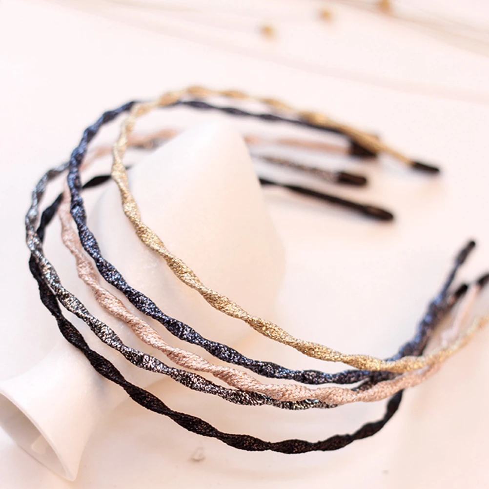 

5pcs Wavy Headb s Simple Design Household Hair Hoops Women Bangs Fashion Accessories Unique Creative Everyday Use