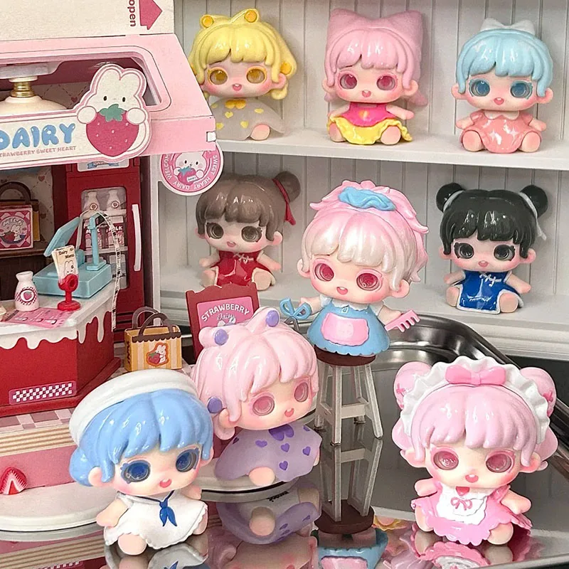 Miana Styling House Series Mini Bean Blind Box Kawaii منضدية ديكور لطيف تحصيل الشكل دمية سر الفتيات هدية عيد ميلاد #2