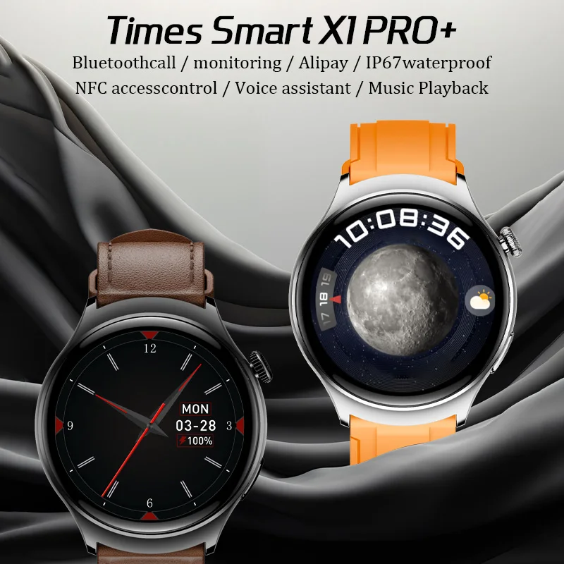 X1 Pro+ Smart Watch 1.46inch Amoled Large Screen Bluetooth Call Music Player AI Voice Health Monitor Sport Fitness Smartwatch