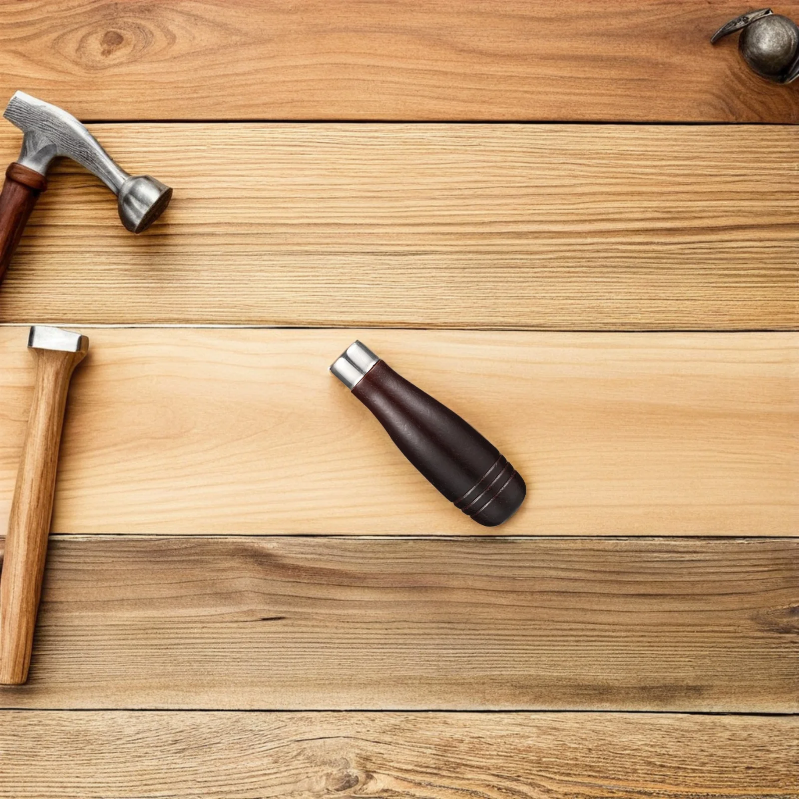 

2Pcs File Handle Replacement Wood Grip Handle for Hand Tools Strong Impact Resistance Repair Equipment Woodworking Tools