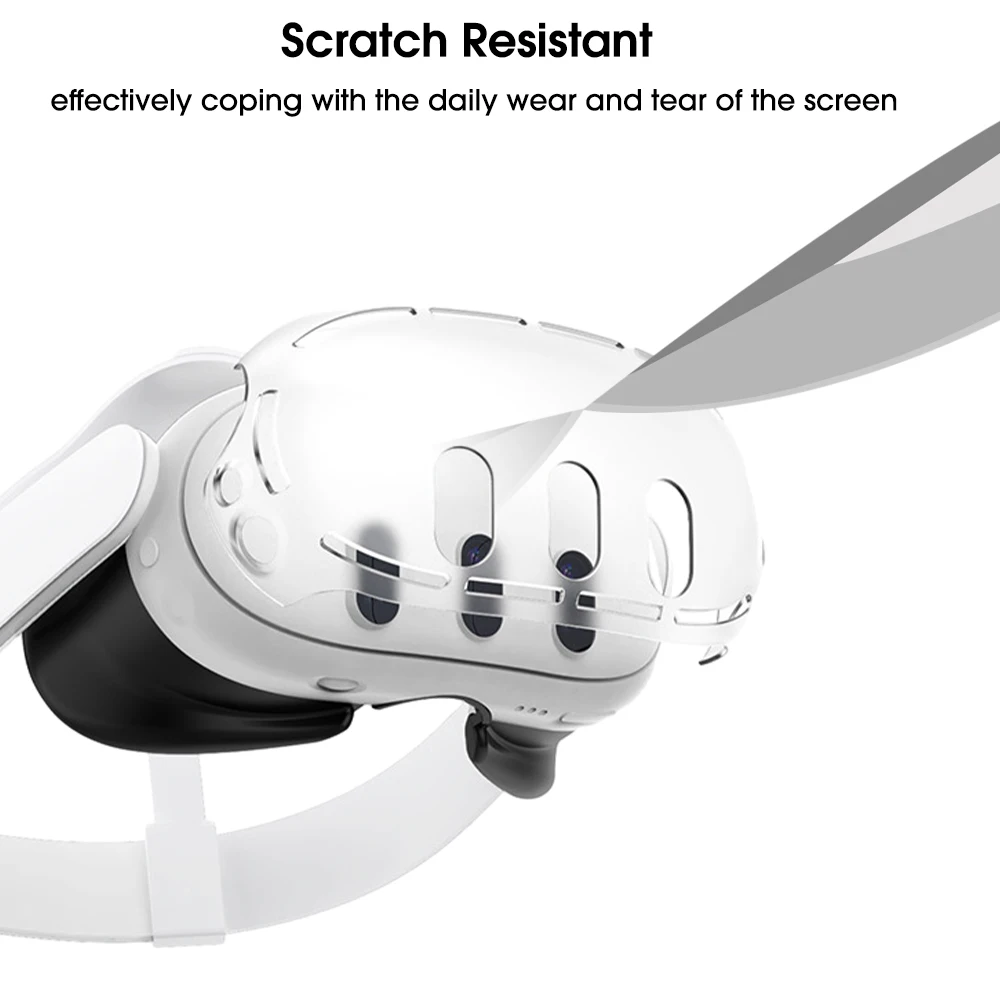 Silicone Transparent Protective Case For Meta Quest 3 VR Front Face Clear Protector Cover Anti Shock Shell For Meta Quest3