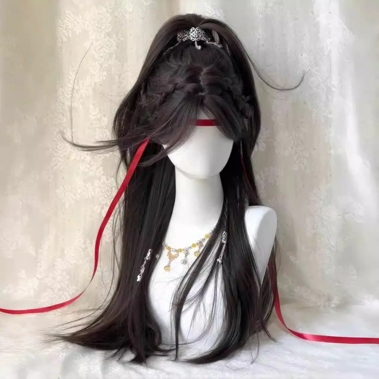 Coiffure de bénédiction du ciel Vêtements anciens pour femmes Vêtements anciens chinois Vêtements chinois Polyvalent Couverture de tête entière1