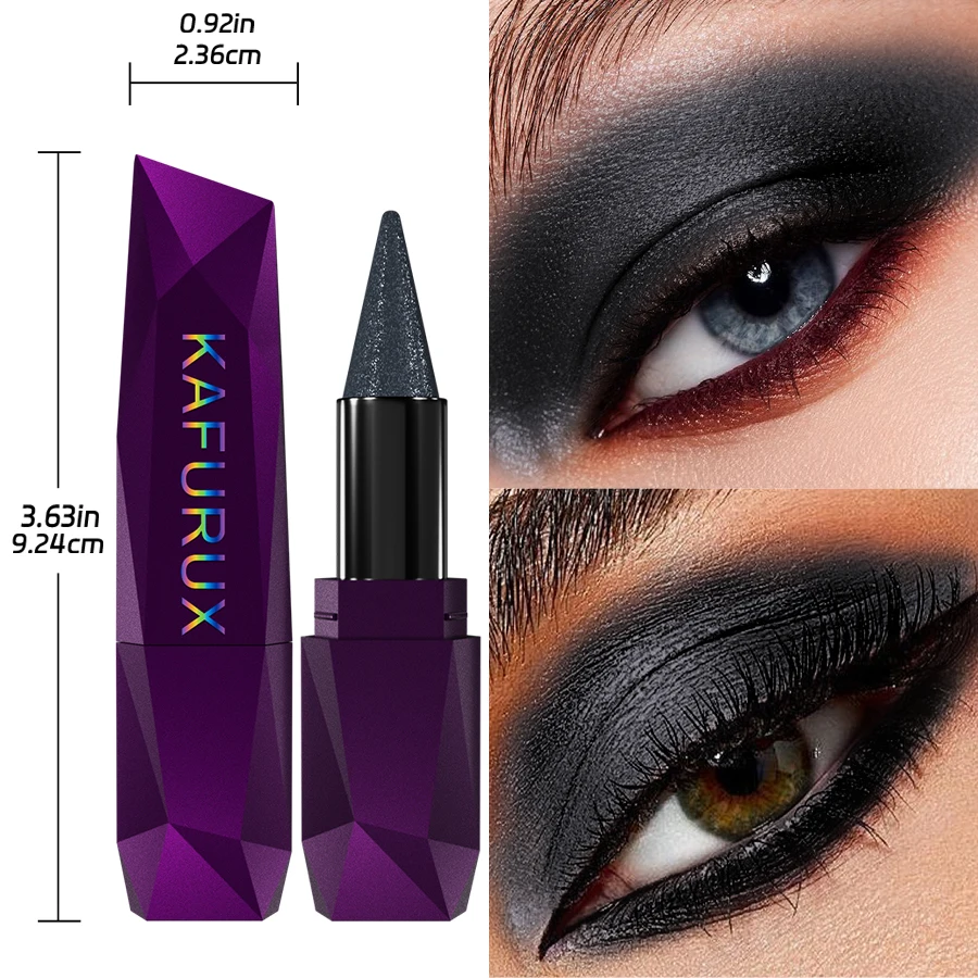 1PC black metallic eyeshadow stick shimmer waterproof glitter eye shadow Korean makeup for eye or lip cosmetic lipstick beauty