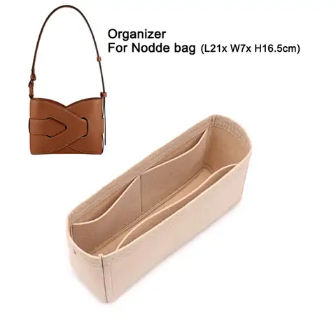 Bag Organizer Insert Purse For Nodde Shoulder Bag 21x16.5x7cm, Inner Liner Bag In Bag Inner Shaper Storage Liner