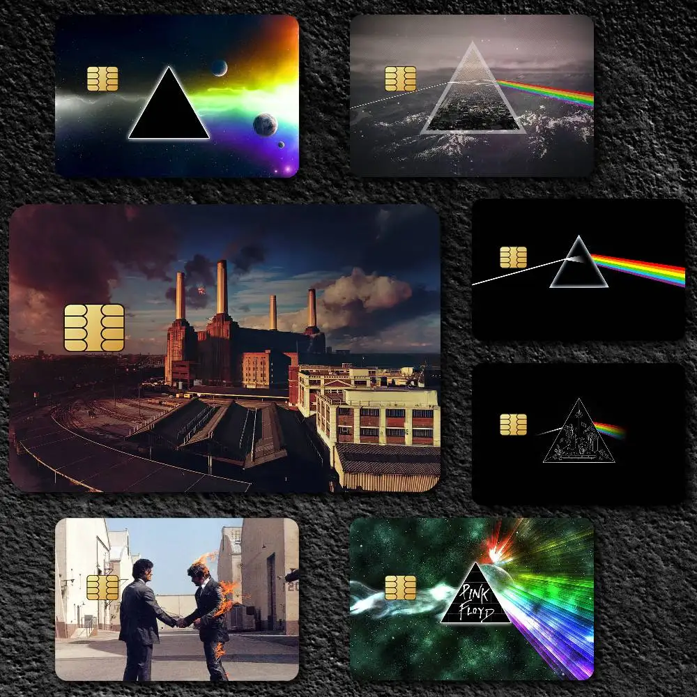 Band P-Pink Floyd Credit Card Skin Stickers For Bank Card Bus Metro Card Sticker Waterproof Gift