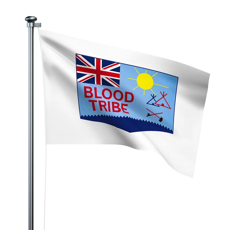 Gaslight Gatekeep Girlboss 5' x 3' Blood Tribe Indigenous Peoples of Canada Flag Banner 150cm x 90cm