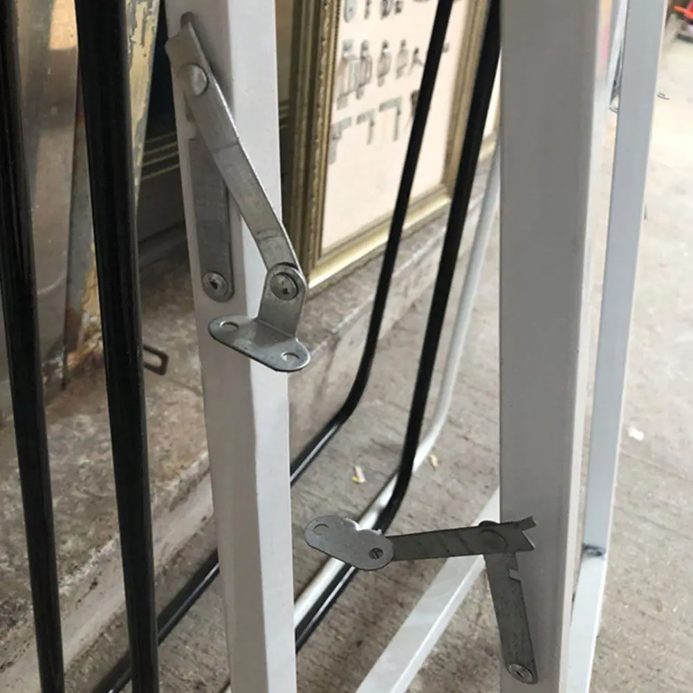 1Pair Foldable Mirror Connecting Rod Support Hinges Lid Stay Stay Buffer Lift Up Soft Close Cabinet Door Support