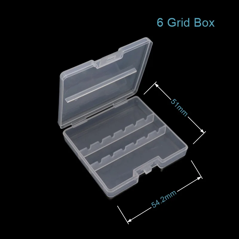 Easy Nail 6 Slots Storage Box For Nail Drill Bit Files Holder Container Case Display Organizer Acrylic Manicure Tool