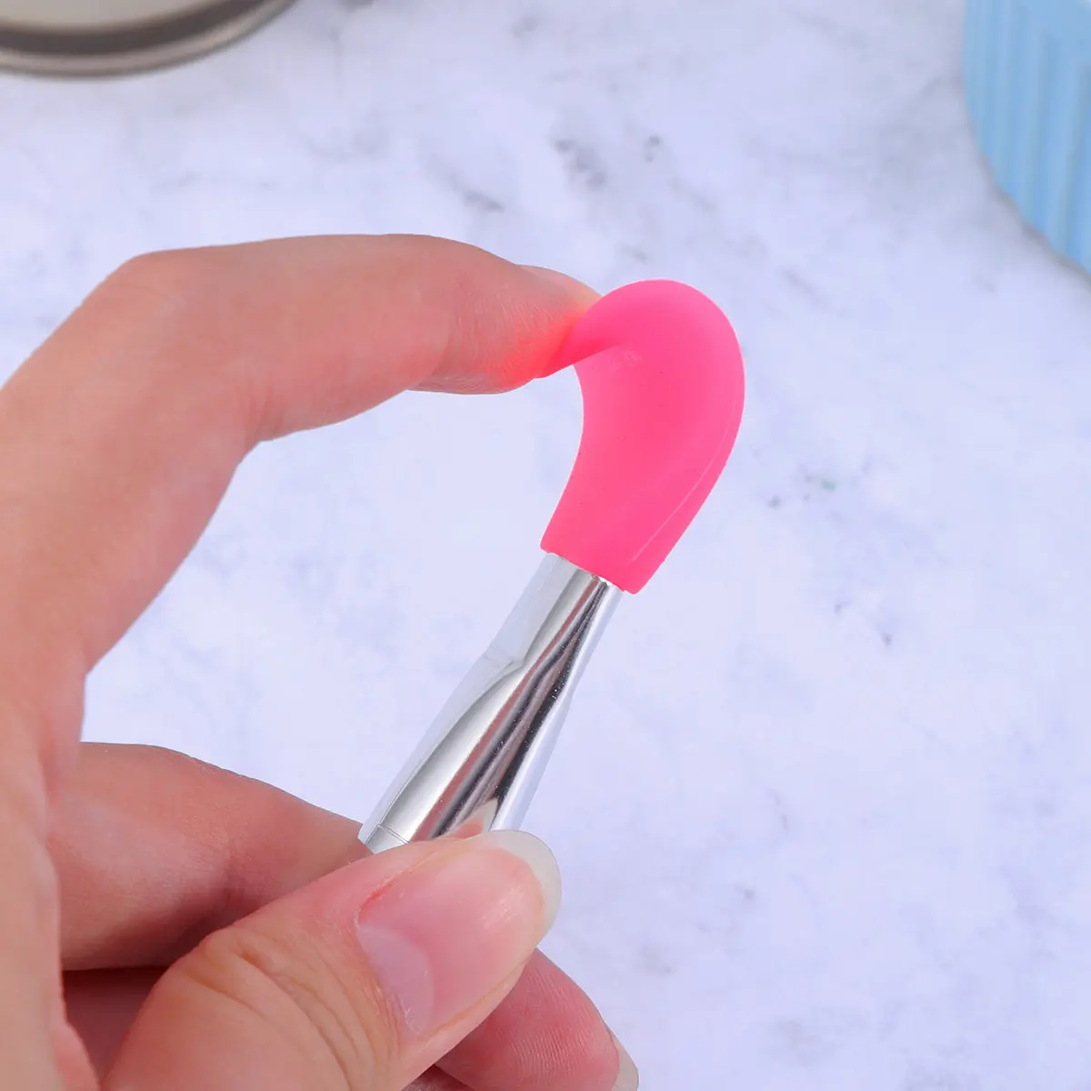 Premium Silicone Facial Mask Brush Rhinestone Handle for Concealer Cream Mask Mud Mixing Skincare Beauty Tool Women Gift