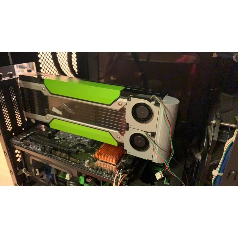 100% New U‑shaped Active Cooling Fan FOR NVIDIA Tesla P40 P100 M40 GPU