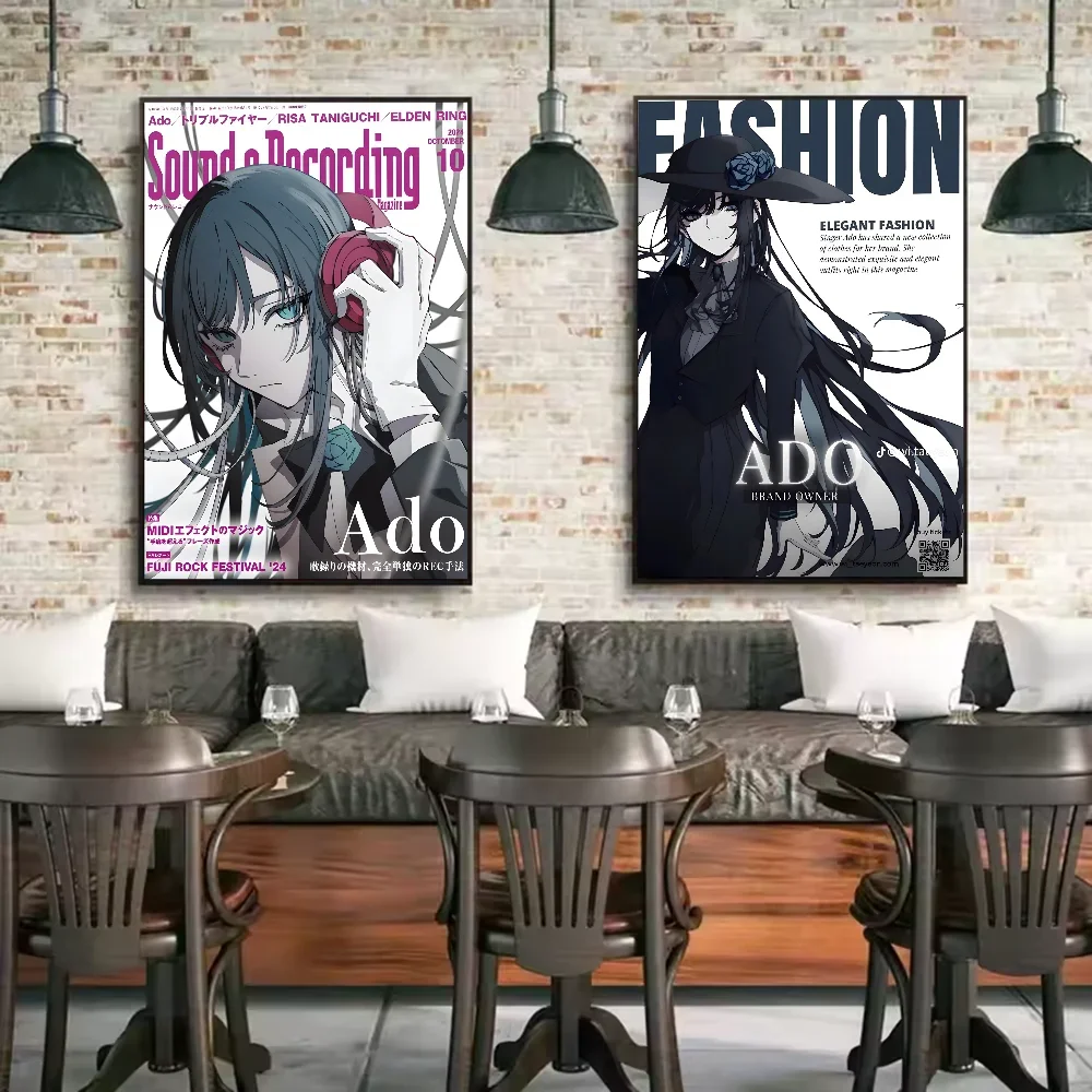 المغني أدو المشارك الجمالية قماش اللوحة الملصقات والمطبوعات جدار صورة فنية لتزيين غرفة المعيشة #2