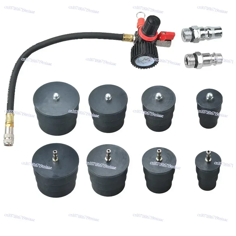 9 Piece Turbo System Leakage Tester Tool Set Turbocharger Turbo Boost Leak Tester 1-3/8