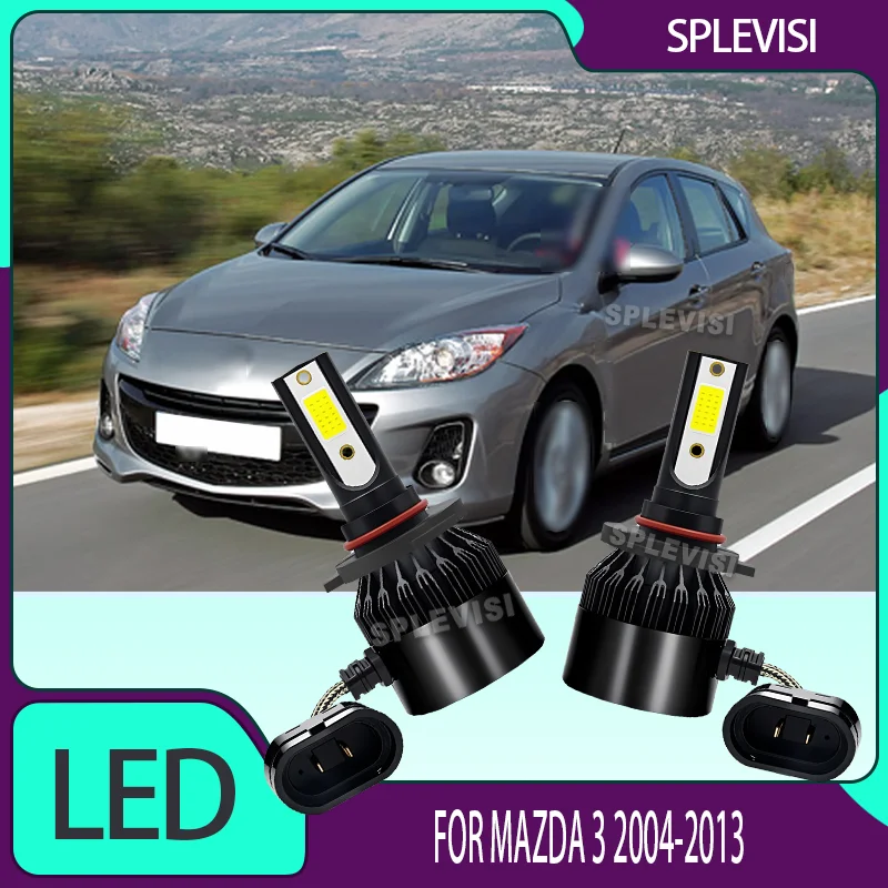 

LED Bulbs 60W W/ Cooling Fan 6000K Xenon White Headlight High Beam For Mazda 3 2004 2005 2006 2007 2008 2009 2010 2011 2012 2013
