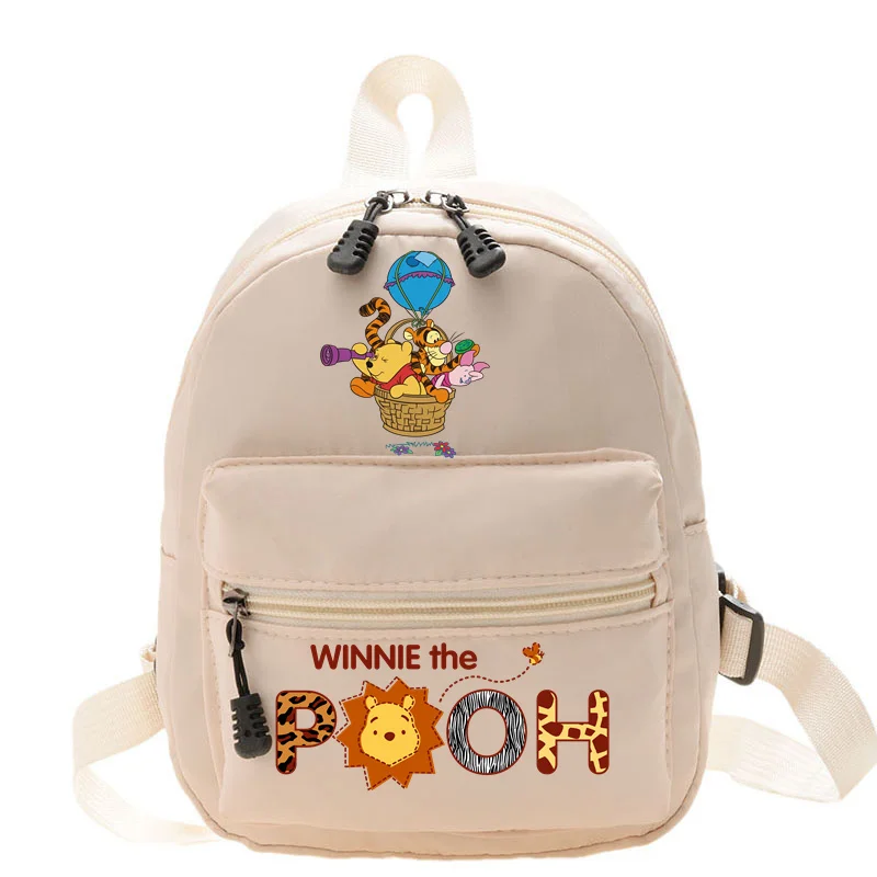 Winnie the Pooh Cute Women Backpack New College Style Cartoon Shoulder Bags Simple Teenage Girls Casual Kawaii Travel Backpacks