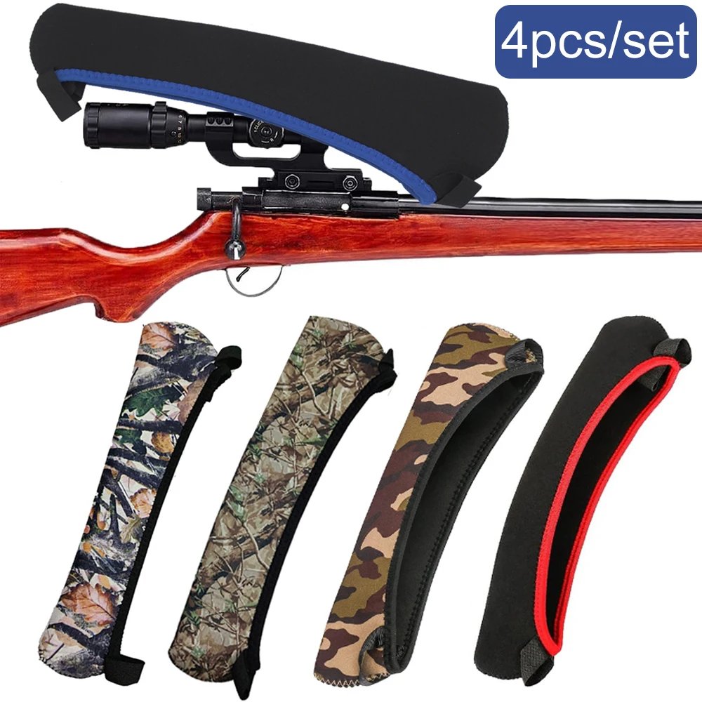 

4 шт., чехлы для снайперских прицелов, пылезащитные защитные прицелы для охоты на открытом воздухе, чехол для прицела, тактические принадлежности, аксессуары для охоты