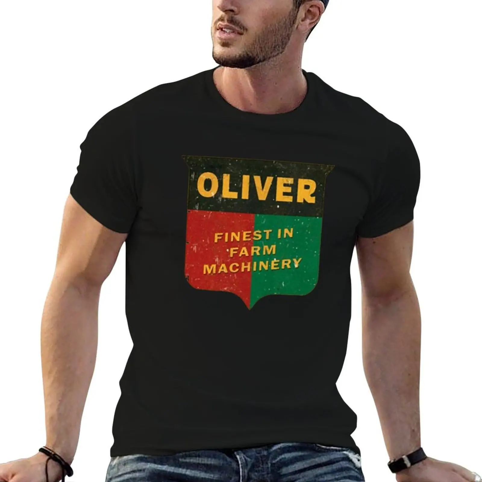 BEST SELLING - Oliver Farm T-Shirt man graphic t shirt cotton t shirt pack essential t shirt T-shirt