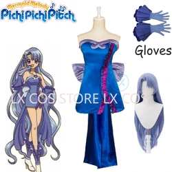 Anime Mermaid Melody Pichi Pichi Pitch Noel Dress Cosplay Costume With Gloves Lovely Girl Women Suit Fancy Clothes