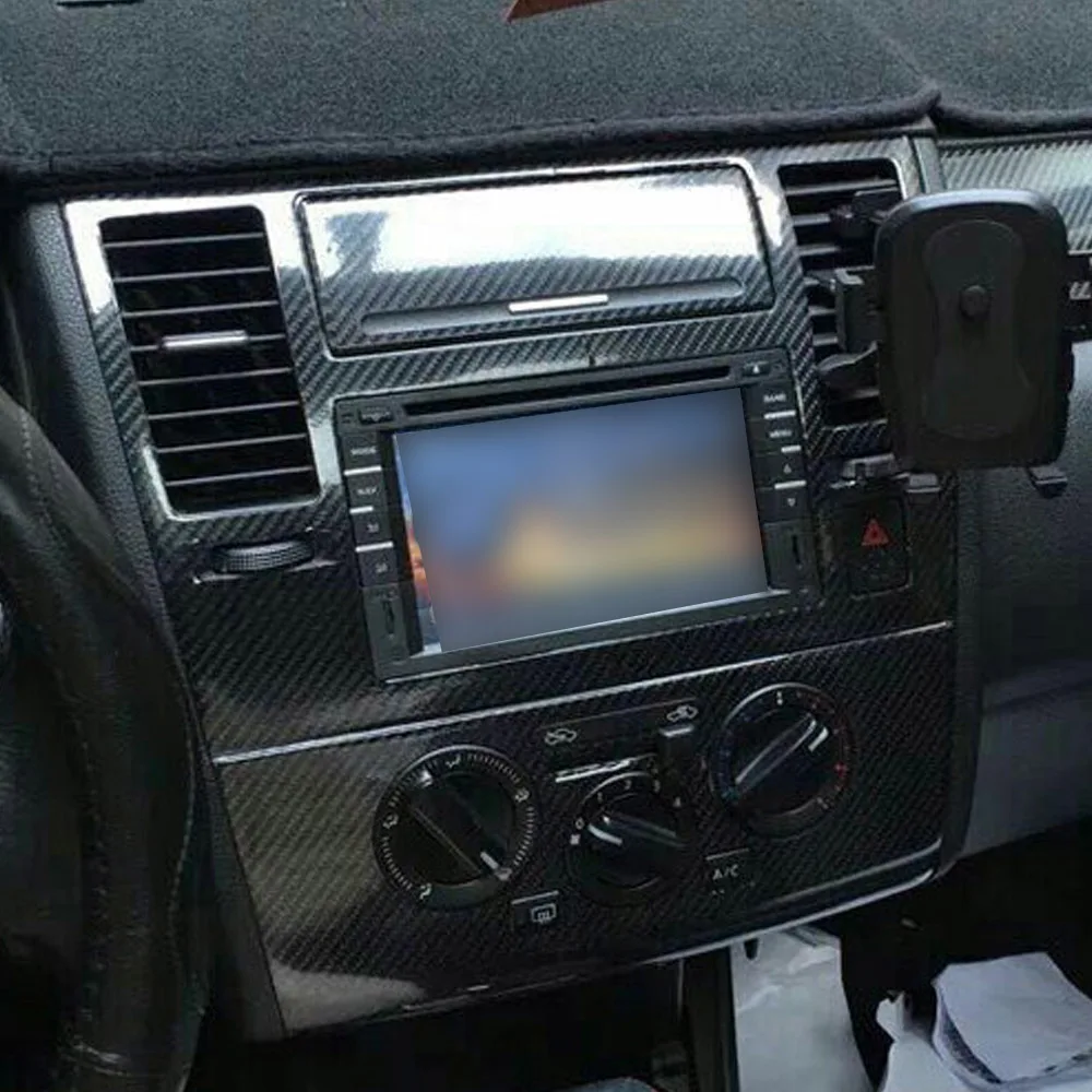 Carbon Fiber For Nissan Tiida 2005-2010 Car Film Interior Sticker Center Console Gear Dashboard Air Door Handle Lift Panel