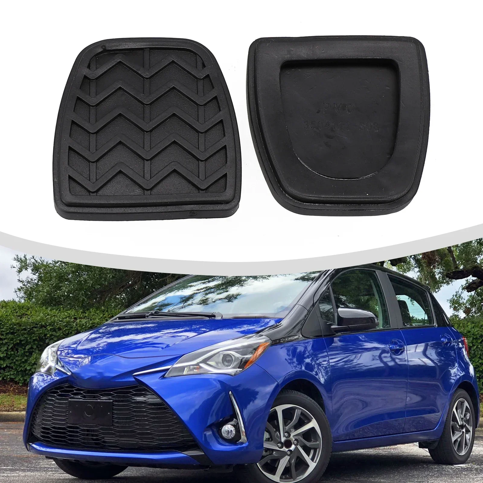 

2pcs Car Brake Clutch Pedal Pad Rubber Cover 31321-52010 For Toyota For Camry For Corolla For Scion For RAV4 For Echo Accessorie