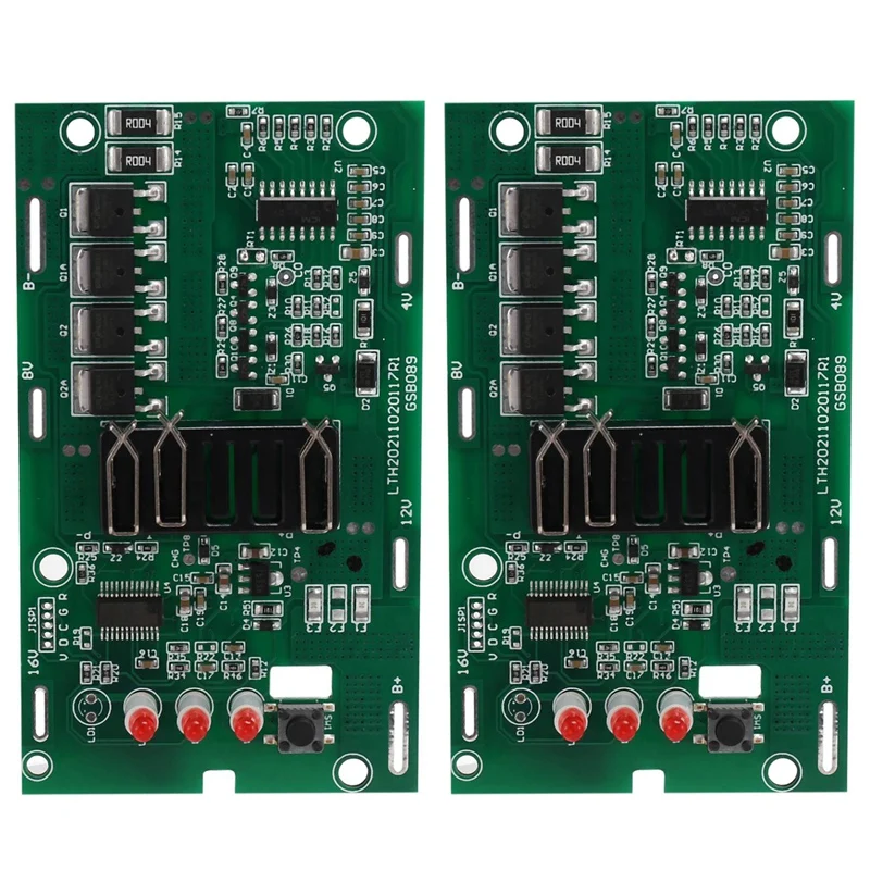 4Pcs RISE-4511396 Li-Ion Battery Charging Protection Circuit Board Pcb Board For Einhell Power X-Change 18V 20V Lithium