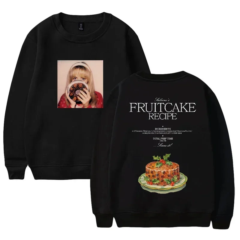 Y2K Sabrina Carpenter Fruitcake Merch Sweatshirt Pop Singer Crewneck Long Sleeve Streetwear Women Men Fashion Clothes