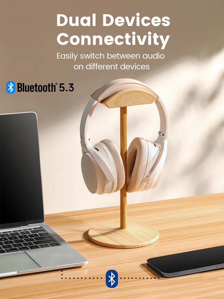 Edifier WH700NB Active Noise Cancelling Wireless Headphones Bluetooth 5.3 Multipoint Connection Foldable Earphones 68H Playback