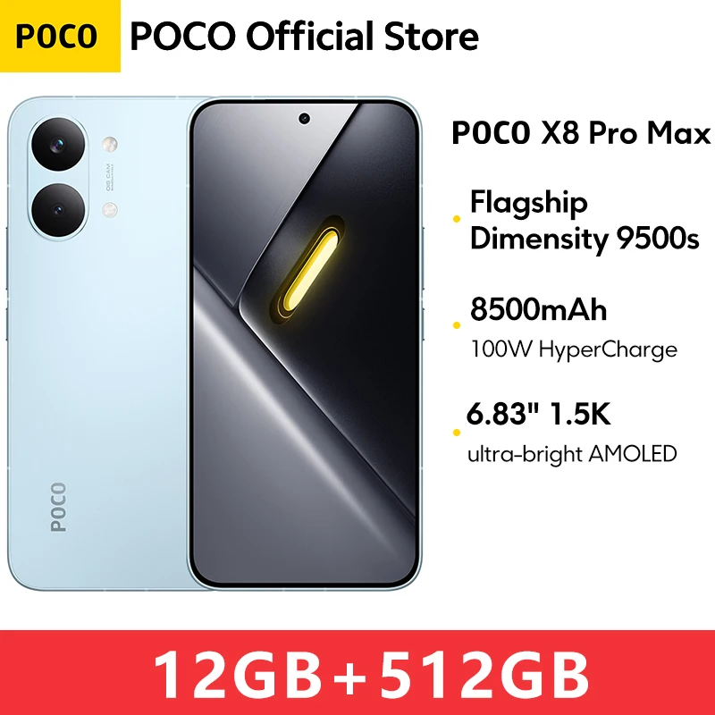 World Premiere】Global Version POCO X8 Pro Max Smartphone