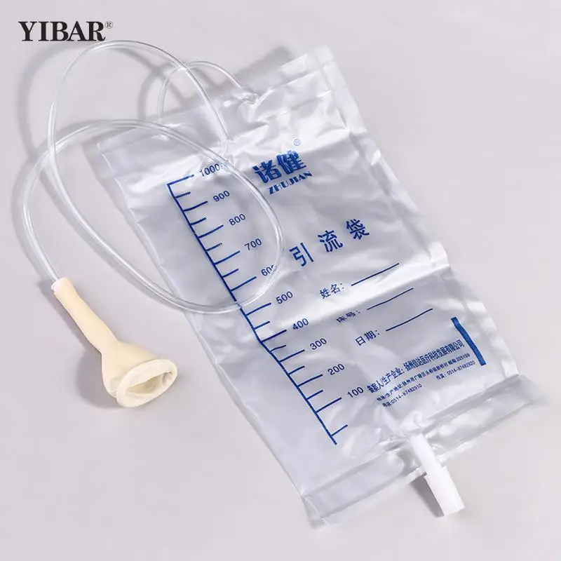 

1000/2000ml Urine Collector Bag 5/1pc Reusable Medical Latex Sleeve Type Urine Bag Male Drainage Catheter Bag Urinal Pee Holder