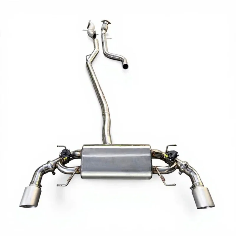 Valvetronic Catback Exhaust System for Alfa Romeo Stelvio 2.0T, Bolt-On Muffler Can Match High Performance Downpipe