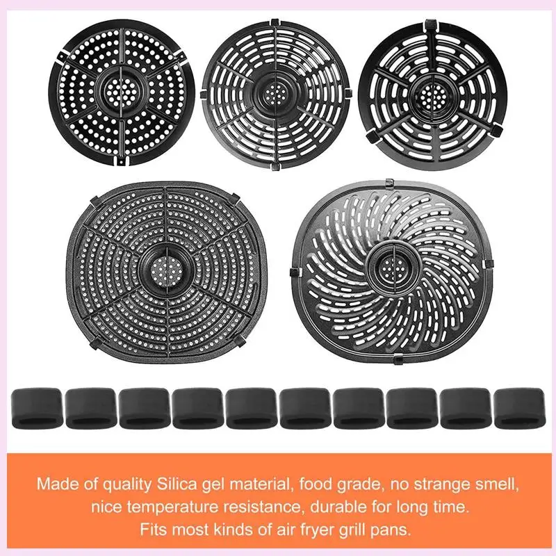 B25B 30X резиновые бамперы для фритюрницы, подходят для электрической фритюрницы, четкая пластина, сменные защитные чехлы для фритюрницы