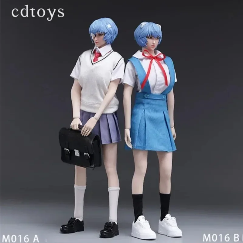 1/6 Cdtoys High School Short Shirt Skirt Vest Girl Uniform Clothes Set Two Colors for 12