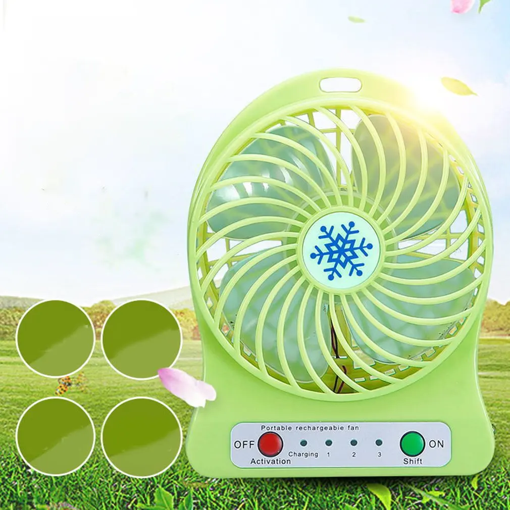 Multifunctional Charging Electric Fan Portable Outdoor Mini Handheld Fan Snowflake Without Battery