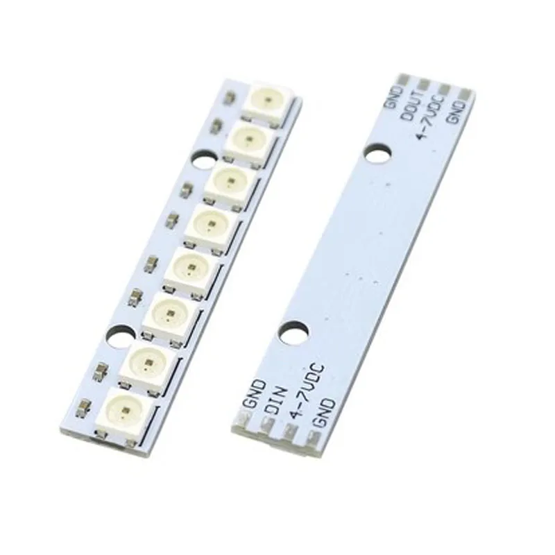 8 channel WS2812 5050 RGB LED lights built-in full color-driven development board