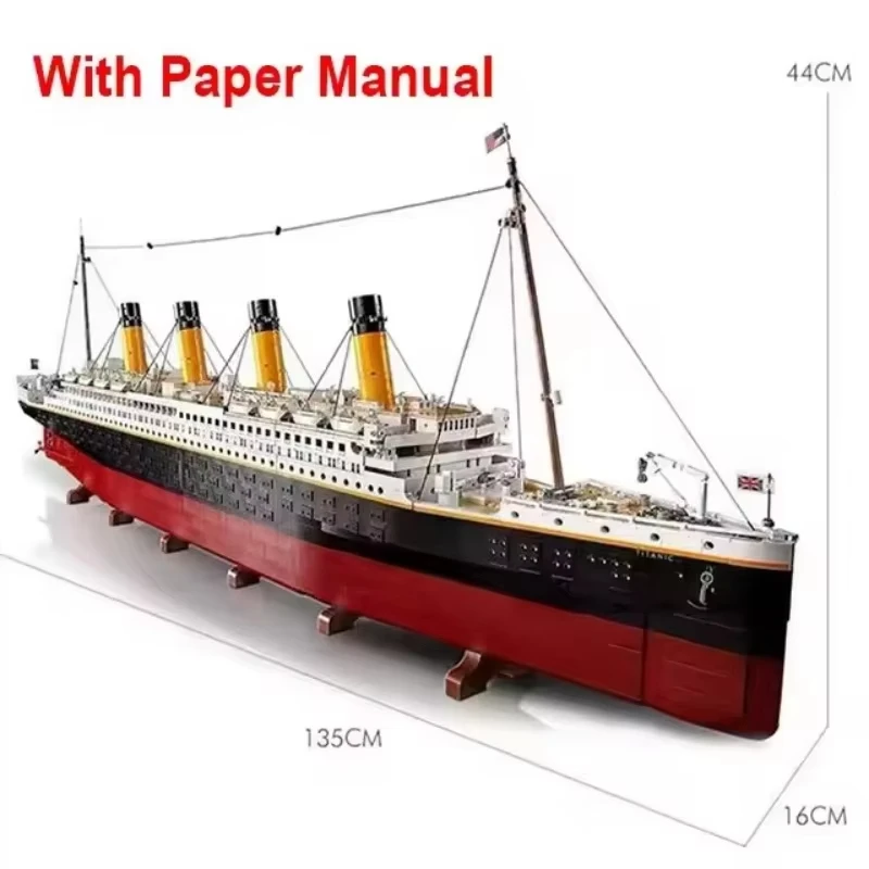

Titanic Giant Cruise Ship Model 10294 Ship Building Blocks Adult Difficult Set Assembling Toys Boys and Girls Birthday Gifts