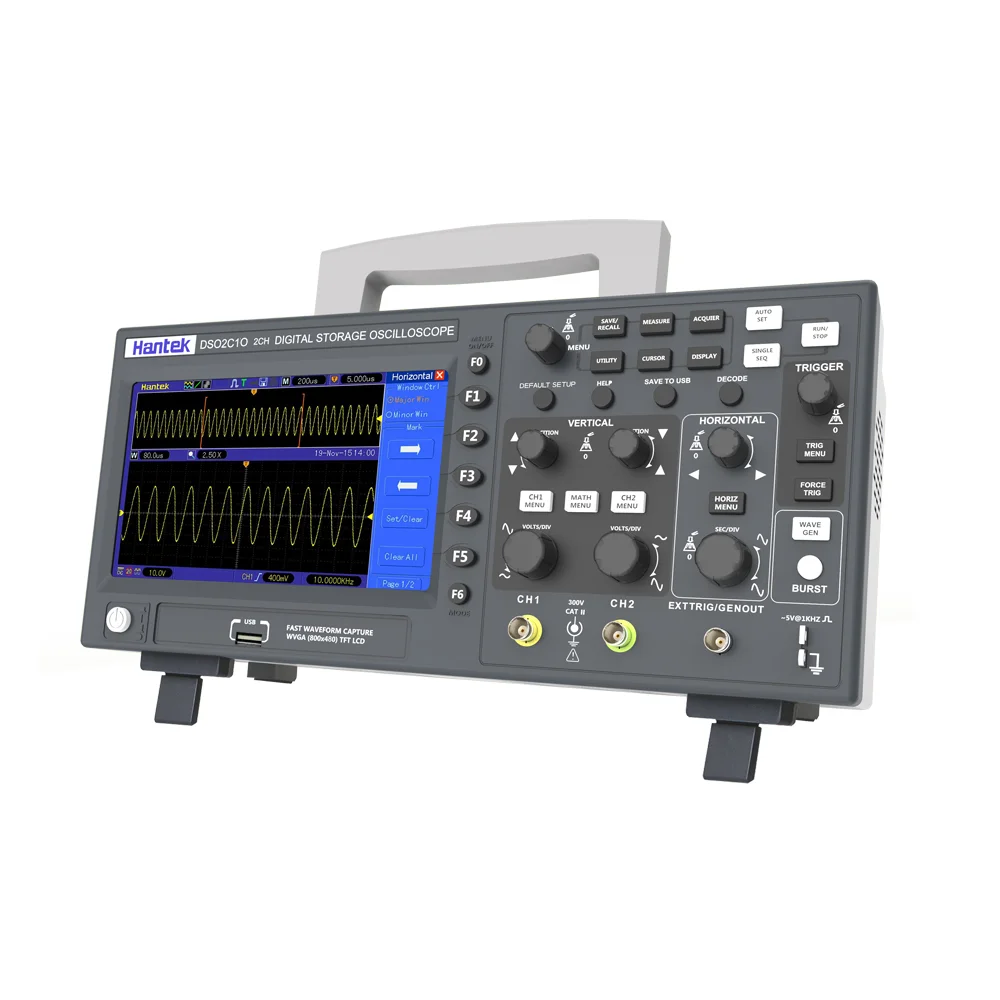 

Digital Storage Oscilloscope DSO2C10 Dual Channel 100Mhz 1GSa/s Practical Signal Generation Oscilloscopes