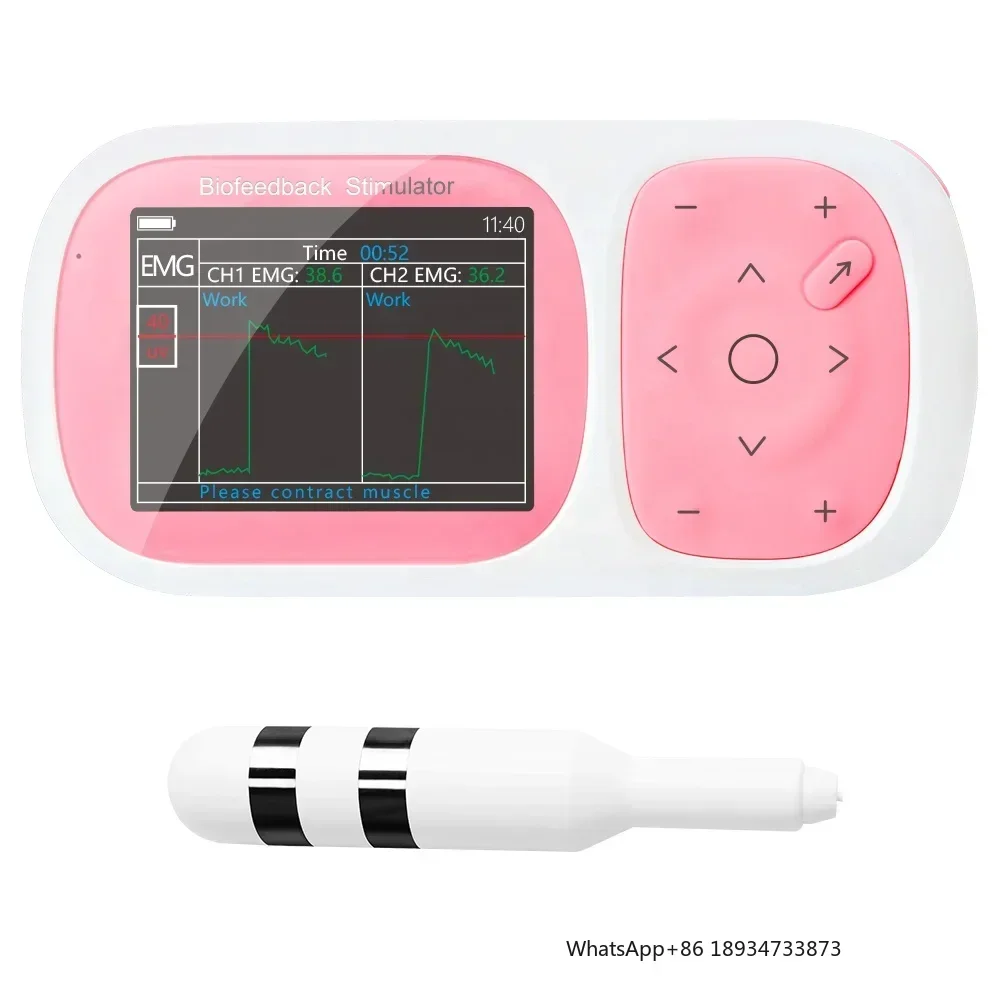 

Rechargeable Pelvic Muscle Pain Relief Kegel Toner For Women and Men Pelvic Floor Muscle Training EMG Biofeedback Stimulator