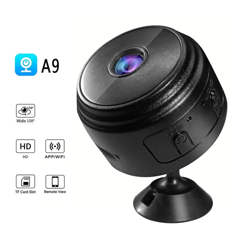 Smart A9 Wireless Security Cam HD Wifi Streaming Video Recorder Compact Surveillance Monitor Motion Sensor Camera For Household