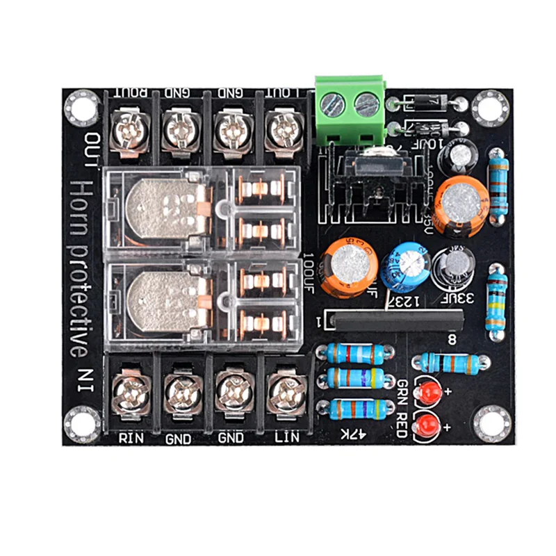 FFYY-2X 12-18V UPC1237 Speaker Protection Board Loudspeaker Protection Board Assemble Module Boot Delay DC Monitor