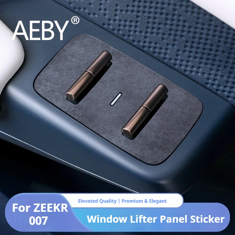

AEBY For ZEEKR 007 2024 2025 Car Window Switch Panel Cover Protective Sticker, Door Control Sticker, Interior Trim Accessories
