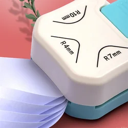 Three In One Rounded Corner Cutter Multi Beautiful Angle Curved Photo Flower Shape Flat Round Cutters Embossing Practical Device