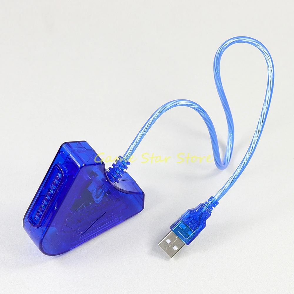 5pcs USB Gamepad Dual Port Adapter For PS2 Controller to PC Converter Gaming Accessories