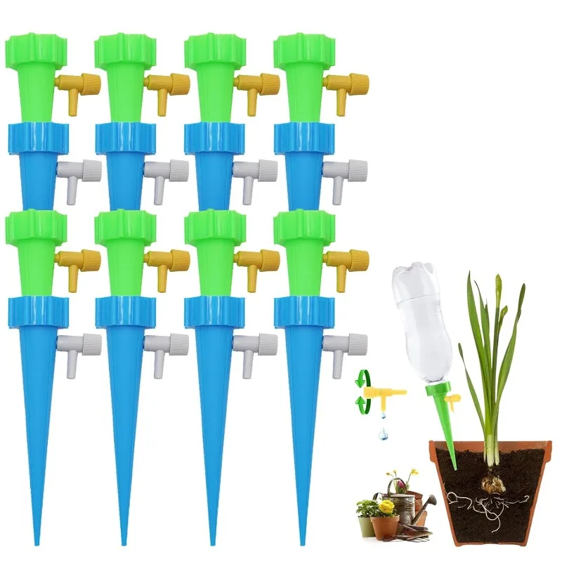 6/12/24pcs Automatic Drip Irrigation System, Flower and Plant Self-watering Greenhouse Garden, Adjustable Automatic Drip Device